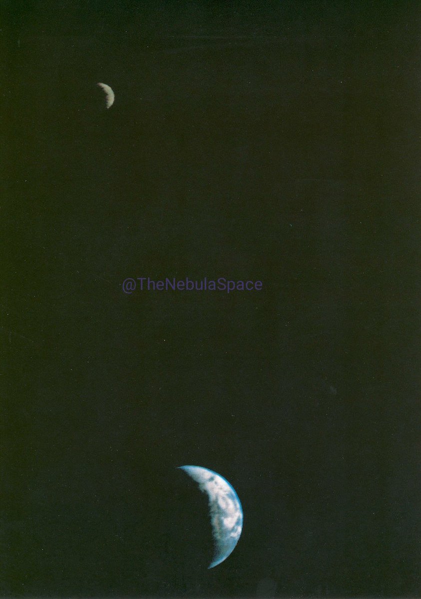 Voyager 1 took the first image of the Earth Moon system in a single frame from a distance of 7.25 million miles in 1977

It was the first image taken by a spacecraft to show both the Earth and the Moon in a single frame
#Voyager1
📷 credit: NASA