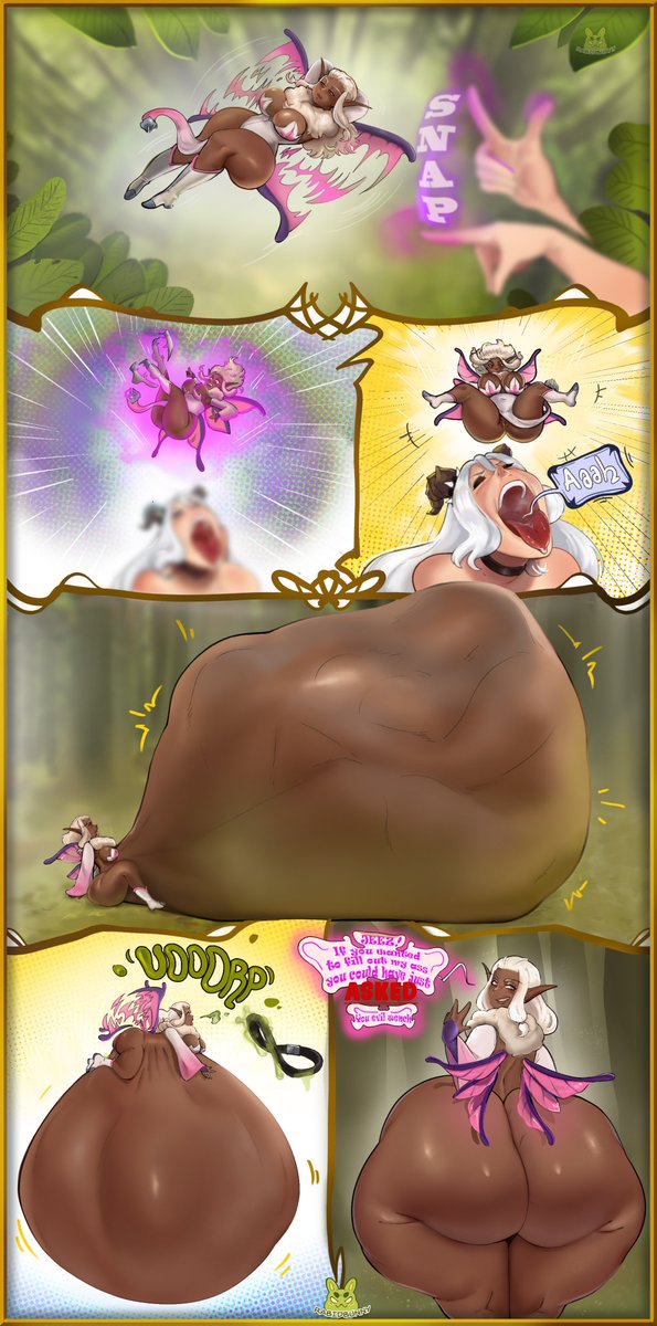 Maybe next time don't mess with  fairies 

Been a while since I did small preds 
Ocs belong to -
<a href="/LumenBarlow/">Lumen Barlow</a> and <a href="/IyaeraDuskbloom/">Iyaera After Dark 🔞</a>