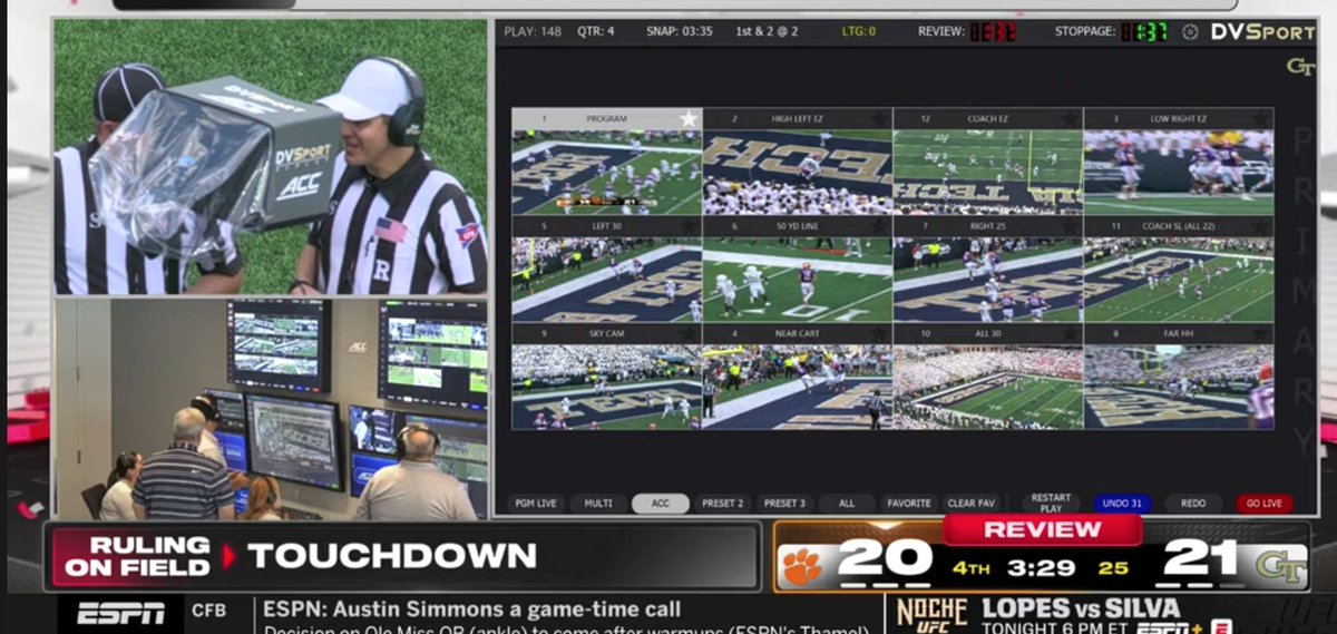 Being able to hear how a replay team works through a replay is top notch. Well done, <a href="/espn/">ESPN</a>  <a href="/accnetwork/">ACC Network</a>
