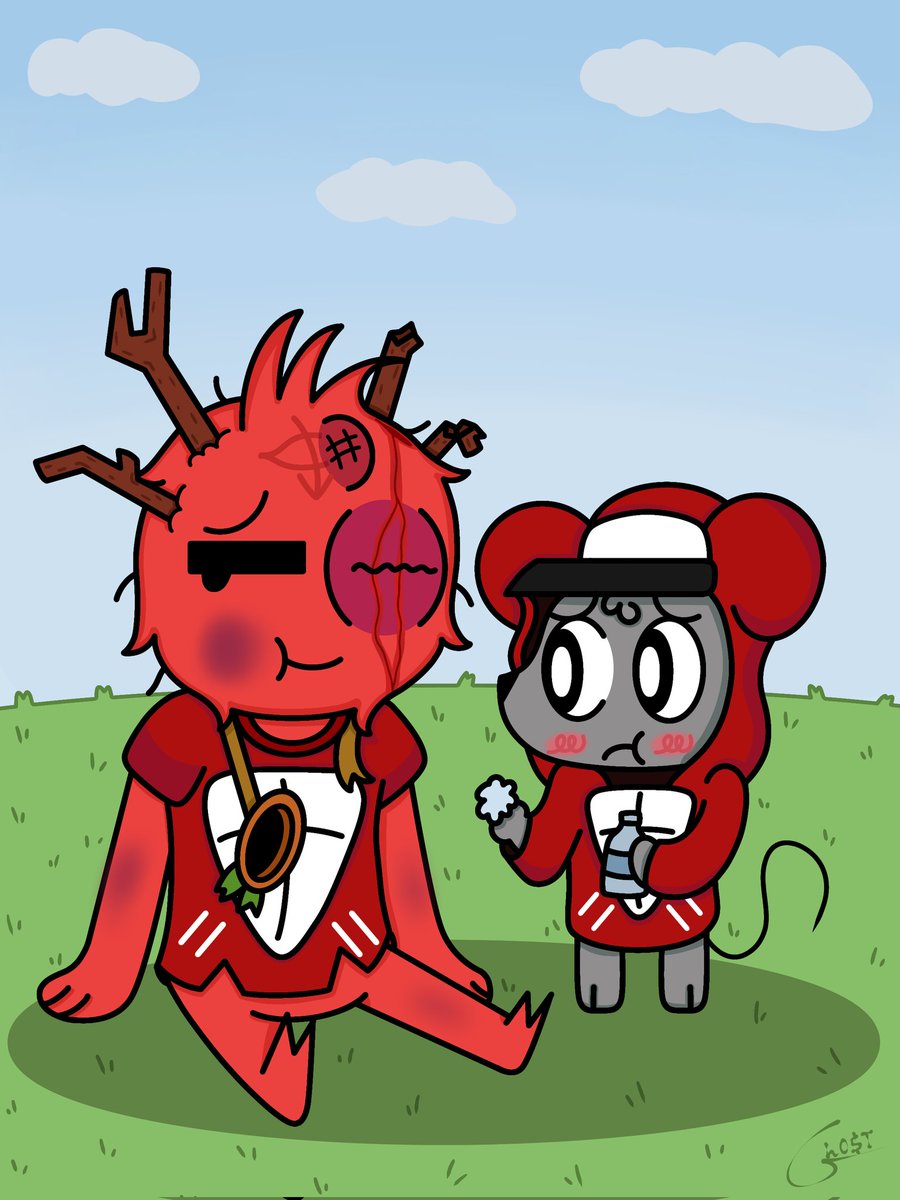 I don't think this little guy was pleasantly surprised to see how his boss was left :"] Thank goodness the boss has his Sidekick to take care of him 🐭♥️

Squeak...