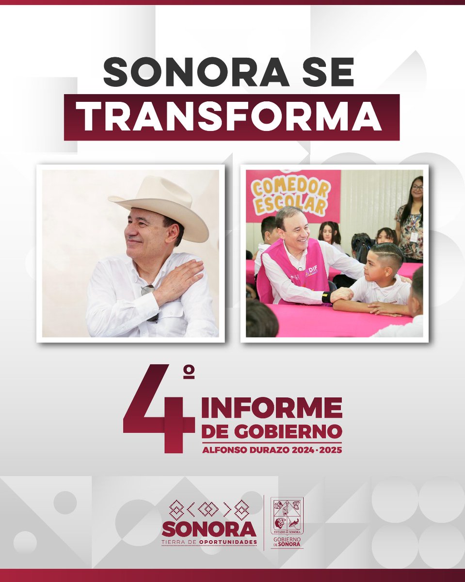 Sonora no es el mismo de antes. Estamos construyendo un mejor futuro juntos con nuestro gobernador <a href="/AlfonsoDurazo/">Alfonso Durazo</a>. #SonoraSeTransforma