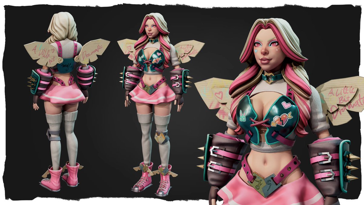 sharedandraw's tweet image. My first fully completed 3D character 💗

#ZBrush #3Dart #Character