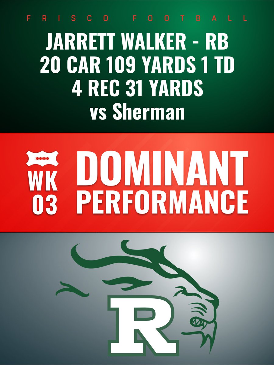 ⭐️ DOMINANT PERFORMANCE WEEK 3 - <a href="/RHS_FBRecruits/">Reedy HS FB Recruiting</a> RB <a href="/Jarrett_Walker2/">Jarrett Walker</a>