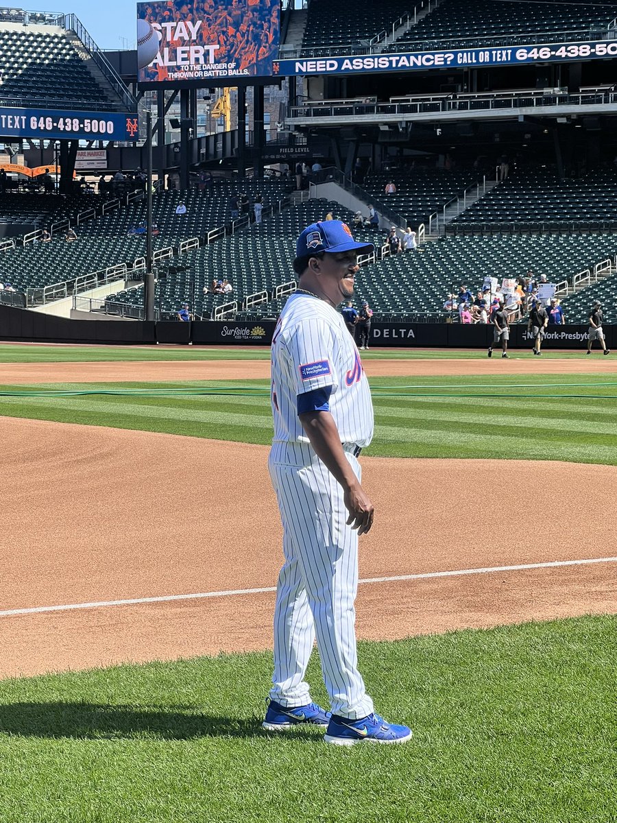 Pedro Martínez at the Mets Alumni Classic.