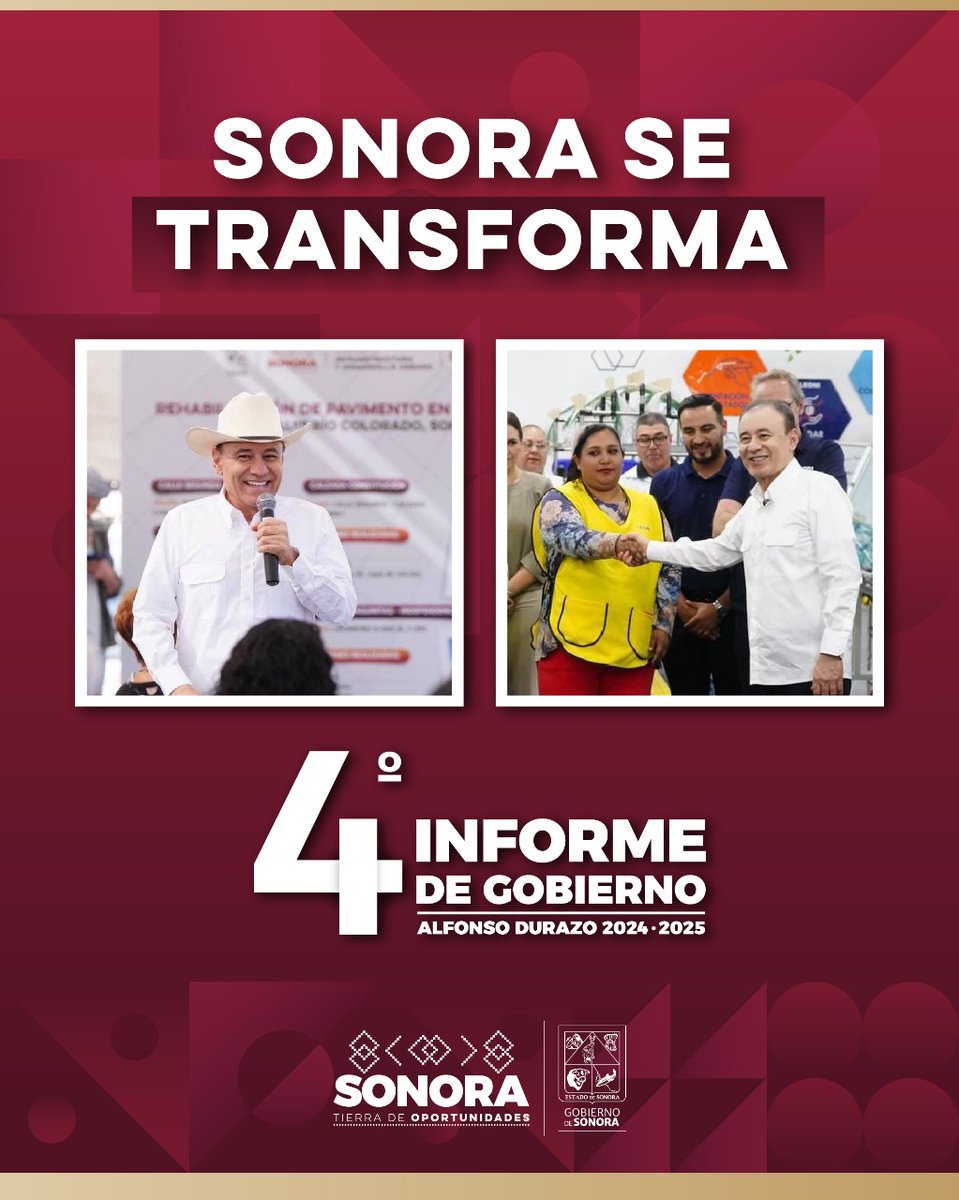 ⁠Servir a Sonora es un privilegio, transformarla es nuestra responsabilidad. Lo hacemos con nuestro gobernador <a href="/AlfonsoDurazo/">Alfonso Durazo</a>. #SonoraSeTransforma