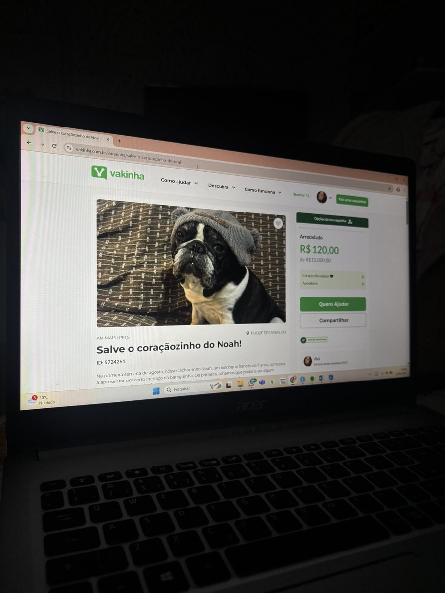 victoriamoon's tweet image. eu relutei MUITO pra fazer vakinha e aceitar doação pro noah. eu e minha mãe fizemos rifas (a minha ainda ta vendendo), estrapolamos os cartões e até um empréstimo eu já fiz. mas agora QUALQUER ajuda tá sendo bem vinda. me ajudem nem q seja compartilhando!
vakinha.com.br/5724261?utm_ca…