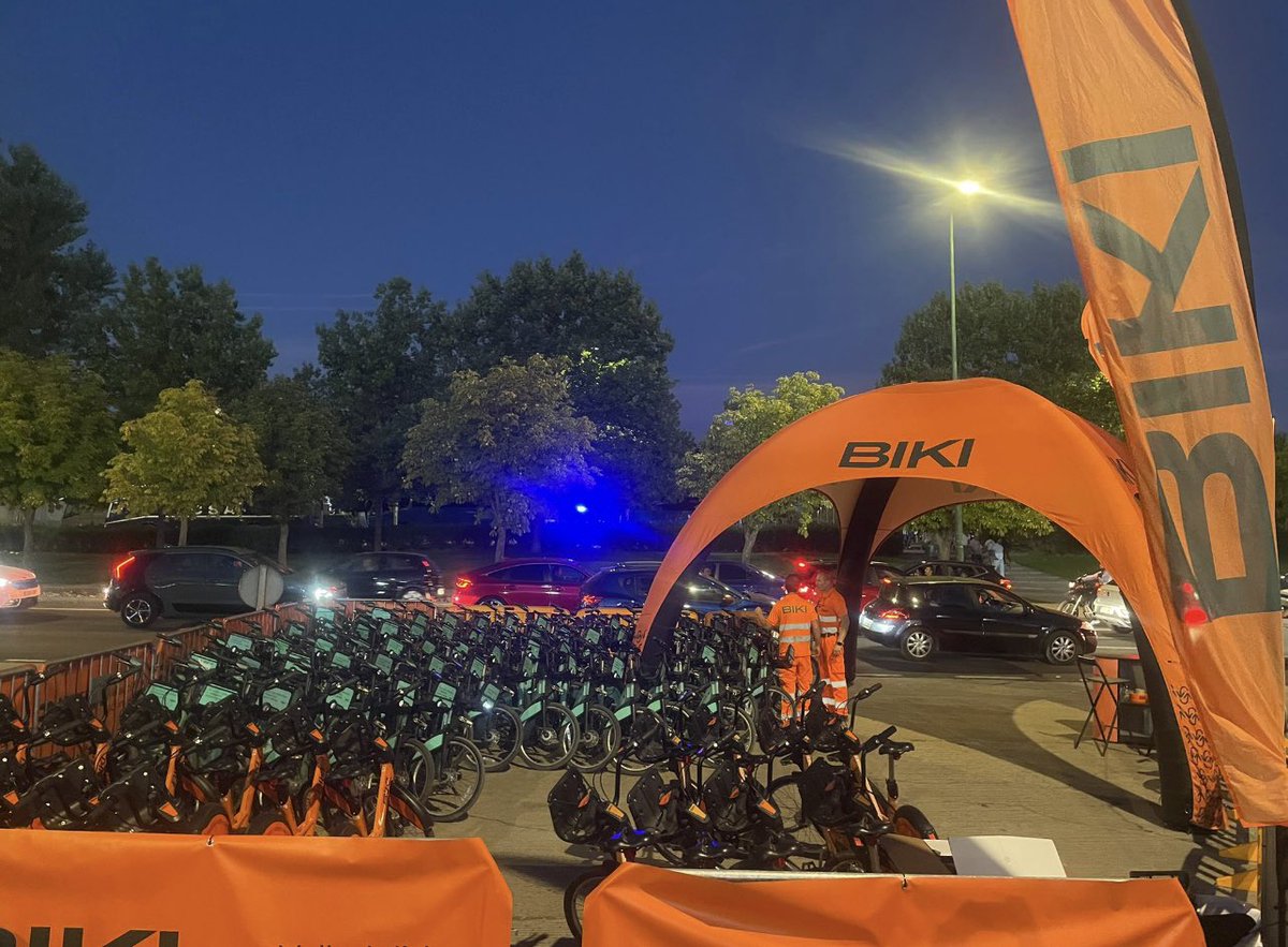 Vaya éxito hoy con la estación temporal BIKI en el Jose Zorrilla!