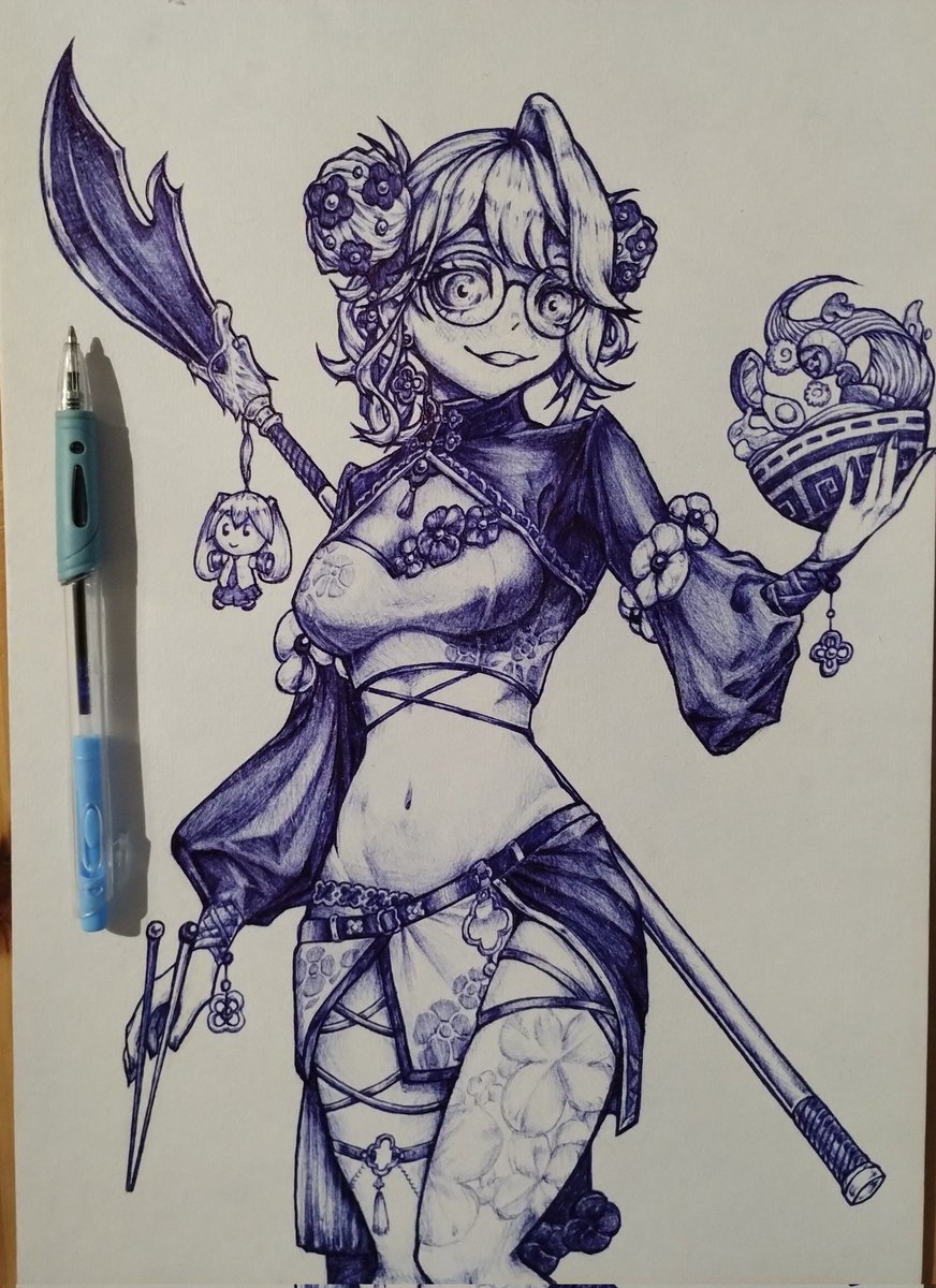 Jak stoi, tak ja rysuję. Chyba mój ulubiony design z dziewczyn <a href="/KoiCorp_X/">KoiCorp</a> mimo że zmieniłem parę rzeczy xd. Ale! Szefowo! <a href="/MaoMei__/">MaoMei</a> czy ugotowałem? #MaoArt
