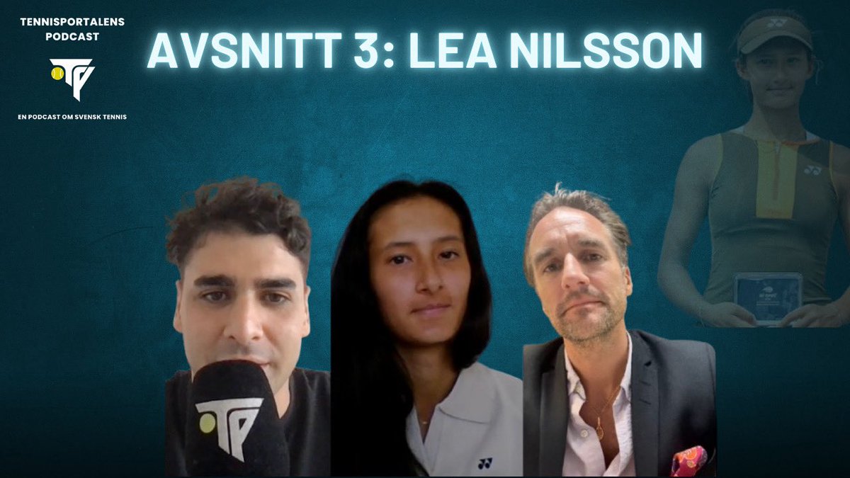 Avsnitt 3 - Lea Nilsson, US Open-finalist 2025 🇸🇪

I det tredje avsnittet av Tennisportalen Podcast gästas vi av en av landets mest lovande talanger, Lea Nilsson, som förra veckan nådde final i US Opens juniortävling.

🎥: youtu.be/pN0_3Yt6yGw?si…
