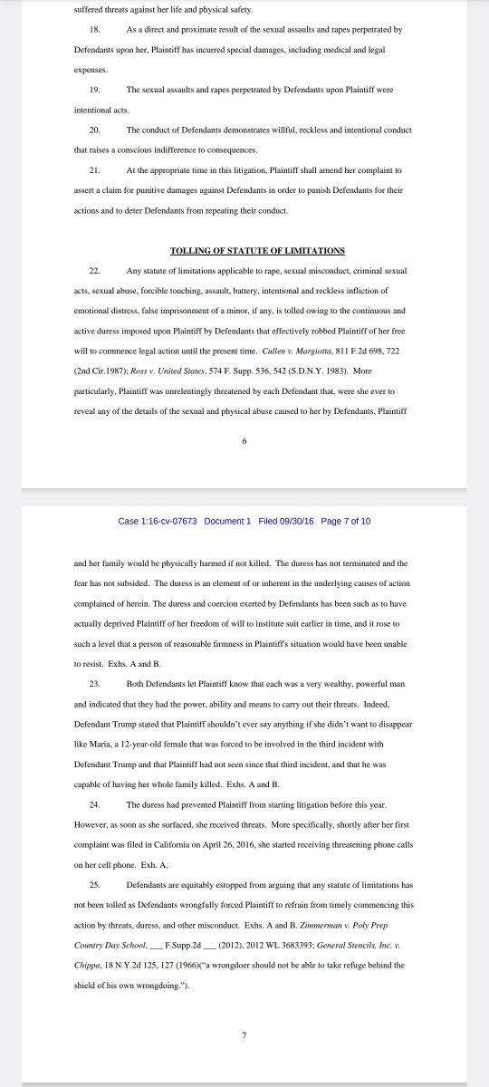 Katie Johnson vs. The pedophile Donald J Trump