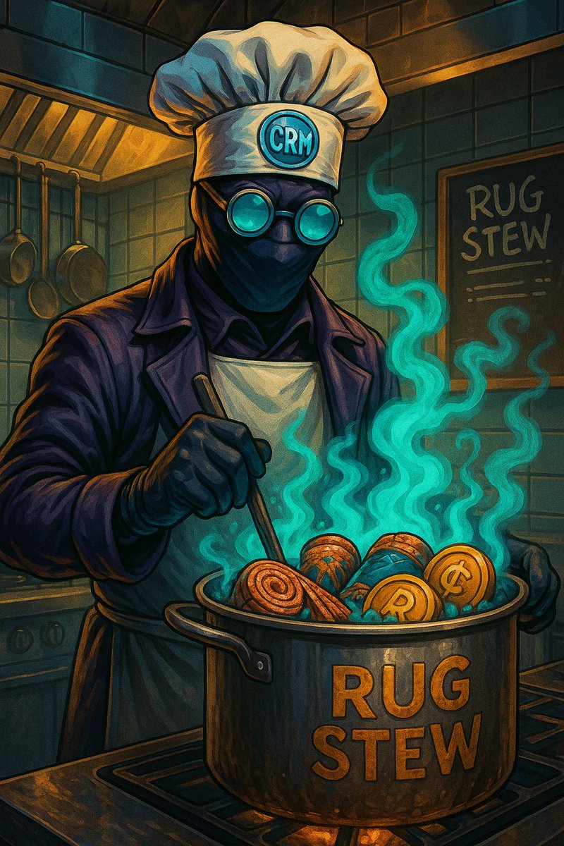 <a href="/brookcalls/"></a> You tell me?

TRUST IS EARNED. RUGS ARE BURNED.

$CRM <a href="/CryptoRugMunch/">Crypto Rug Muncher</a> 

Join the future!