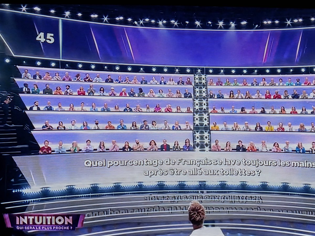 GGOUBAND's tweet image. Devant #Intuition présenté par @cyrilferaud .
Heu 75% qui se lavent les mains,je suis septique🤔🤔.Normal on parle un peu quand même de fosse septique🤷‍♀️🤷‍♀️🤣🤣🤣🤣🤣.Pardon je n'ai pas pu résister🤦‍♀️.
