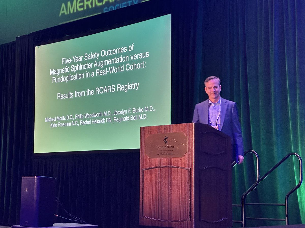 Highlights from the #AFS2025 podium 🎤

Dr. Philip Woodworth presented 5-year safety outcomes of magnetic sphincter augmentation vs fundoplication from the ROARS Registry — valuable real-world evidence shaping antireflux surgery.

💡 Submit your work to Foregut:
