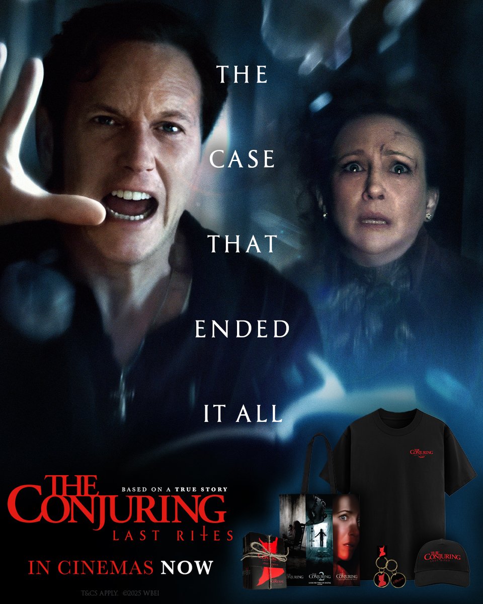 🕯️The Conjuring: Last Rites fans, we’re giving you a chance to WIN* a seriously haunting merch bundle… if you dare 👀

To enter, just repost &amp; tag someone who’d survive a night in The Conjuring universe (and tell us why)

Best answer wins. Bonus points for creativity (or