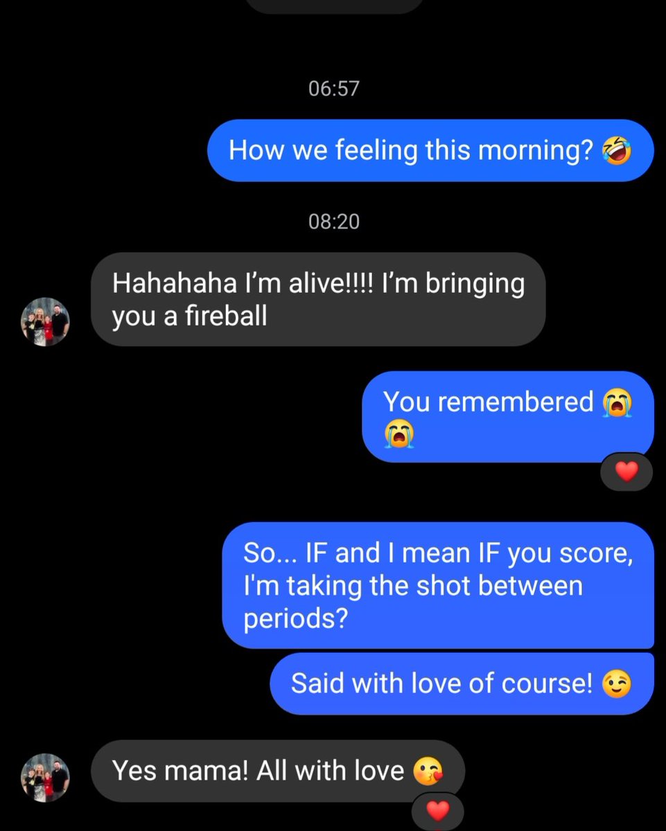 Fireball shot on the line if I get scored on by a certain player! This game is going to be intense