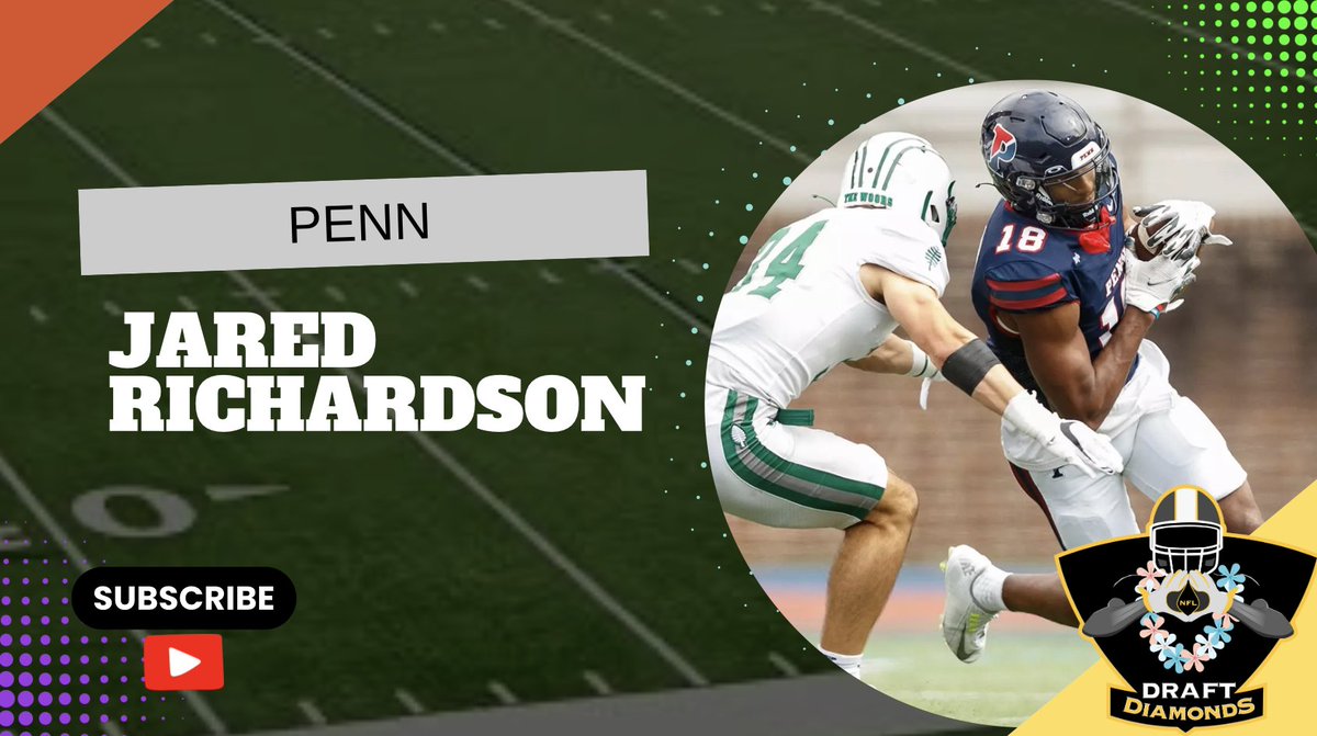 Jared Richardson, WR, Penn | 2026 NFL Draft Prospect Zoom Interview nfldraftdiamonds.com/2025/09/jared-… #NFLDraft