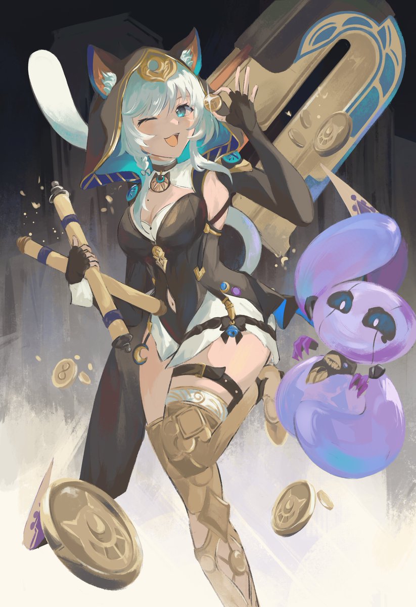 yuekitori's tweet image. 🐈‍⬛Thief in action #HonkaiStarRail #Cipher