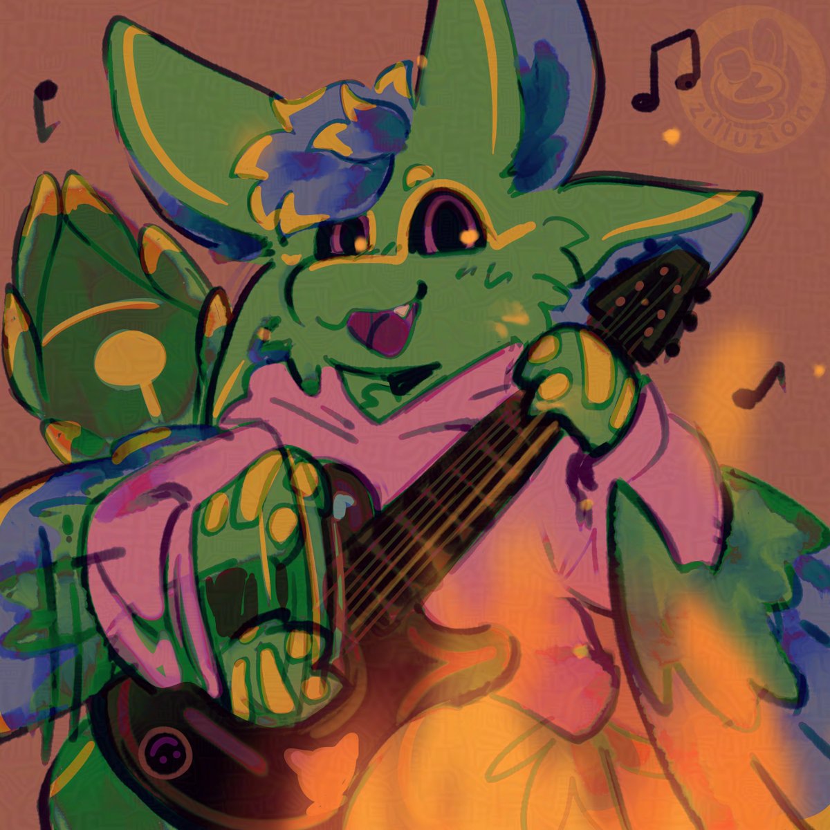strumming a tune by the bonfire! 🎶
sketch for avalimusician