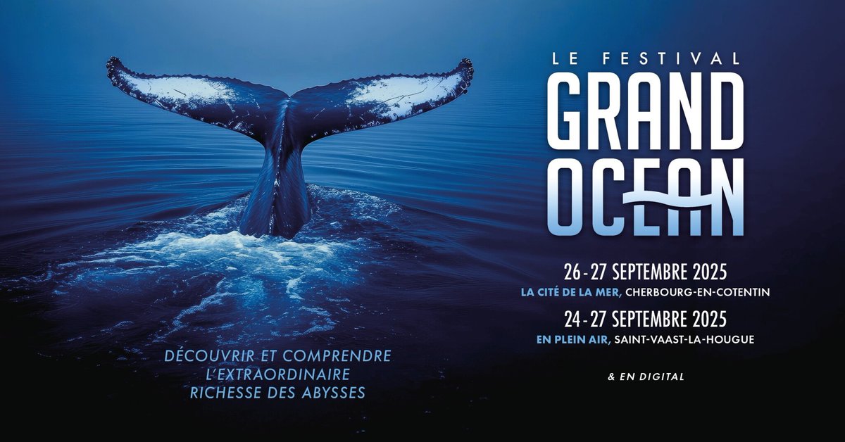 Grand Océan (@grandocean) on Twitter photo Le festival <a href="/GrandOcean/">Grand Océan</a> est de retour ! Un week-end pour découvrir et comprendre l'extraordinaire richesse des abysses, à suivre sur place à La <a href="/Cite_de_la_Mer/">La Cité de la Mer</a> (Cherbourg-en-Cotentin) ou depuis chez vous, sur inscription 🐋
S'inscrire 👉 l.sciencesetavenir.fr/NvW Le festival <a href="/GrandOcean/">Grand Océan</a> est de retour ! Un week-end pour découvrir et comprendre l'extraordinaire richesse des abysses, à suivre sur place à La <a href="/Cite_de_la_Mer/">La Cité de la Mer</a> (Cherbourg-en-Cotentin) ou depuis chez vous, sur inscription 🐋
S'inscrire 👉 l.sciencesetavenir.fr/NvW