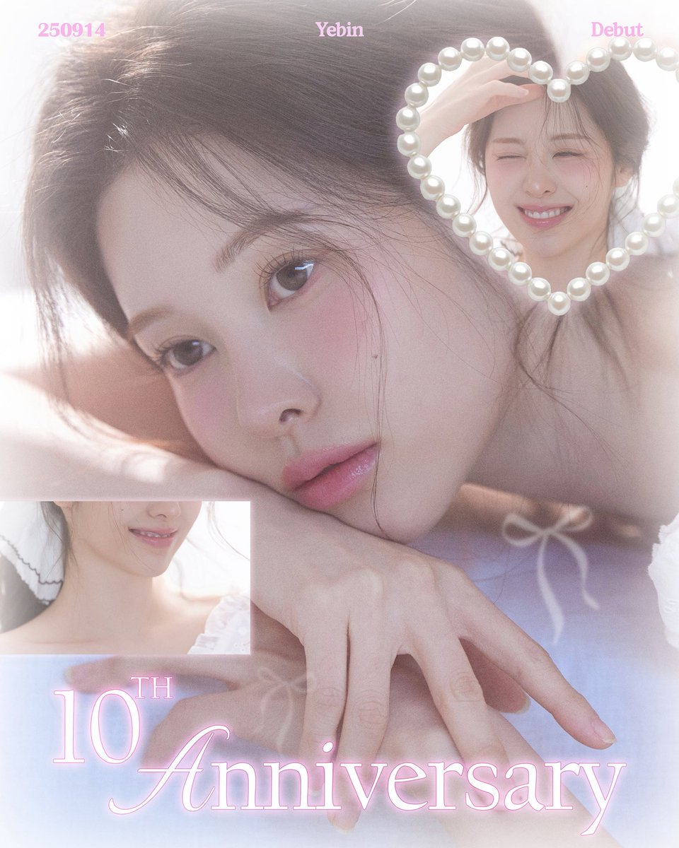 [🥳]

- ̗̀ෆ 𝚈𝚎𝚋𝚒𝚗'𝚜 𝟷𝟶𝚝𝚑 𝙰𝚗𝚗𝚒𝚟𝚎𝚛𝚜𝚊𝚛𝚢 ෆ ̖́-

데뷔 10주년을 진심으로 축하합니다🎉
앞으로도 환하게 빛날 예빈의 앞날을 응원합니다♡⸜(ˆᗜˆ˵ )⸝♡ 

#백예빈 #Baekyebin
#10th_Anniversary