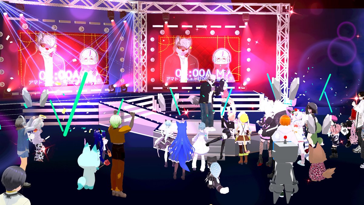 poca_avatar's tweet photo. 04:00AM clusterデビューでしたー!
かっこよかったーあっという間でしたね!
#400AM #曇音ルカ
画像4枚目かわいい!
#AVANCIA -cluster edition- 特別音楽イベント https://t.co/O6NOawBZ2w #avancia_live #VR音楽祭 #cluster https://t.co/g5gDZKmS3V