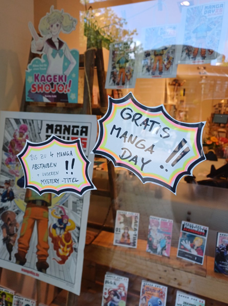 Die letzten Jahre hat es wegen Urlaub oder Eurofurence nie geklappt aber dieses Jahr findet ihr mich am 27. September zum #MangaDay25 in der #BuchhandlungKrauskopf.😃