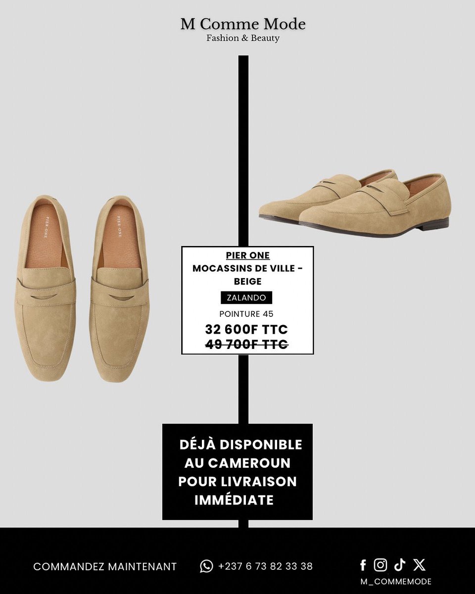 Déjà disponible au Cameroun pour livraison immédiate 🛍️

Intéressé(e) ?

Il vous suffit d’écrire inbox ou sur Whatsapp 👉🏽 wa.me/237673823338 pour shopper l’article et recevoir dans quelques jours au Cameroun 🇫🇷✈️🇨🇲