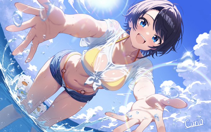 スバルにあじまりスバルに終わる
 #夏が終わりそうだし今年描いた水着絵を貼ろう 