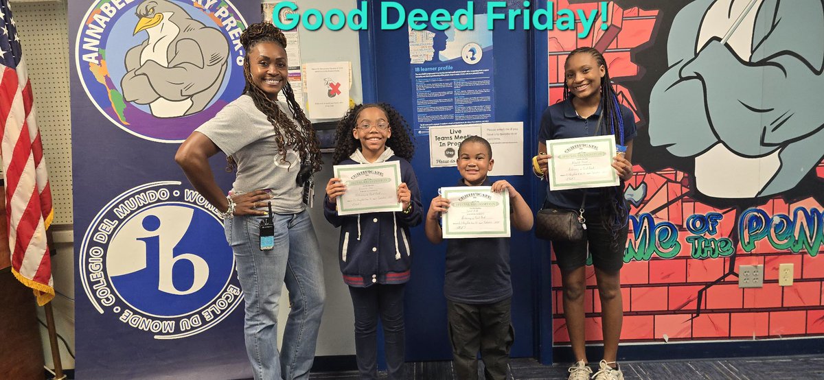 Happy Good Deed Friday! 
No deed is too small to acknowledge. Here are 3 penguin scholars being recognized for their good deed. <a href="/jwo_neal/">JWONeal</a> <a href="/M_S_DeLaCruz/">Marilyn Stephens De La Cruz</a> <a href="/laborde1003/">Sandra Laborde</a> <a href="/BCPS_South/">BCPS South Regional Office</a>