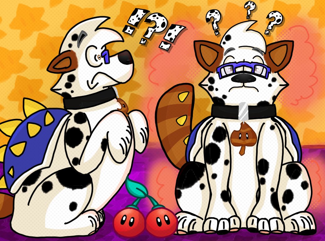 MattHuskyLegends🐶🐱 Commissions Open (@matthuskylegend) on Twitter photo Happy Birthday to <a href="/DanukiStudio/">Welcome to Danuki's Dalmatian Studio!!🐢</a> 🎂🥳
Here a little piece I made of you meeting yourself?!? Looks like Dan had found himself a double cherry and made a clone of himself. Lets hope we don't end up in a who is who situation. Hope you like it man ^^
#101DalmatianStreet #101DS #Furry Happy Birthday to <a href="/DanukiStudio/">Welcome to Danuki's Dalmatian Studio!!🐢</a> 🎂🥳
Here a little piece I made of you meeting yourself?!? Looks like Dan had found himself a double cherry and made a clone of himself. Lets hope we don't end up in a who is who situation. Hope you like it man ^^
#101DalmatianStreet #101DS #Furry