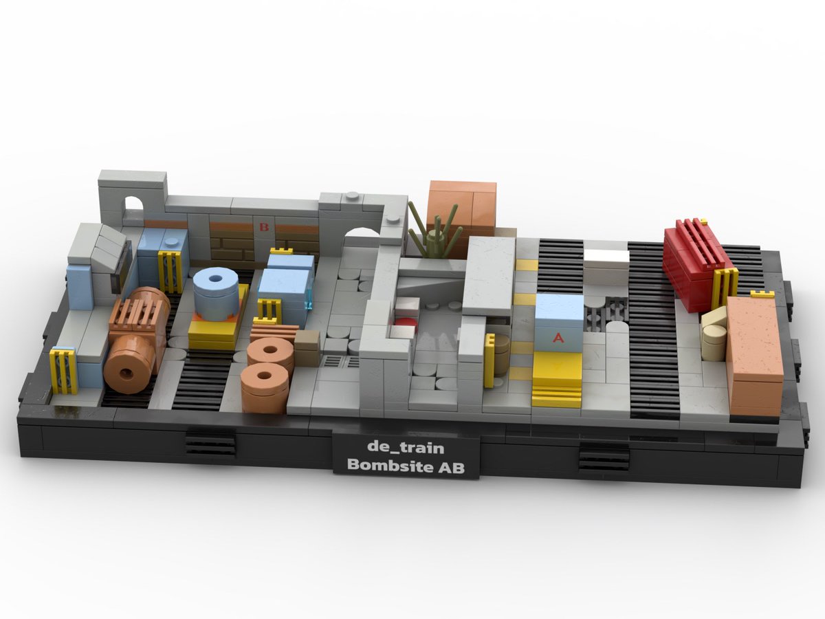 csjoyer's tweet image. Here are some close-up shots of Train. I’ve already finished the instruction manual. It’s the second map with A&amp;amp;B sites after Nuke, and I’m thinking it’ll also be priced at $54.99.