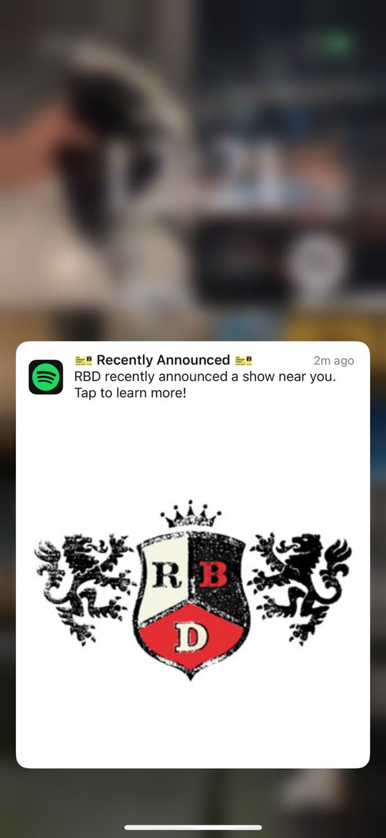 swiftsep's tweet image. eu recebi uma notificação do spotify e quase desmaiei, O QUE O RBD TA APRONTANDO?????