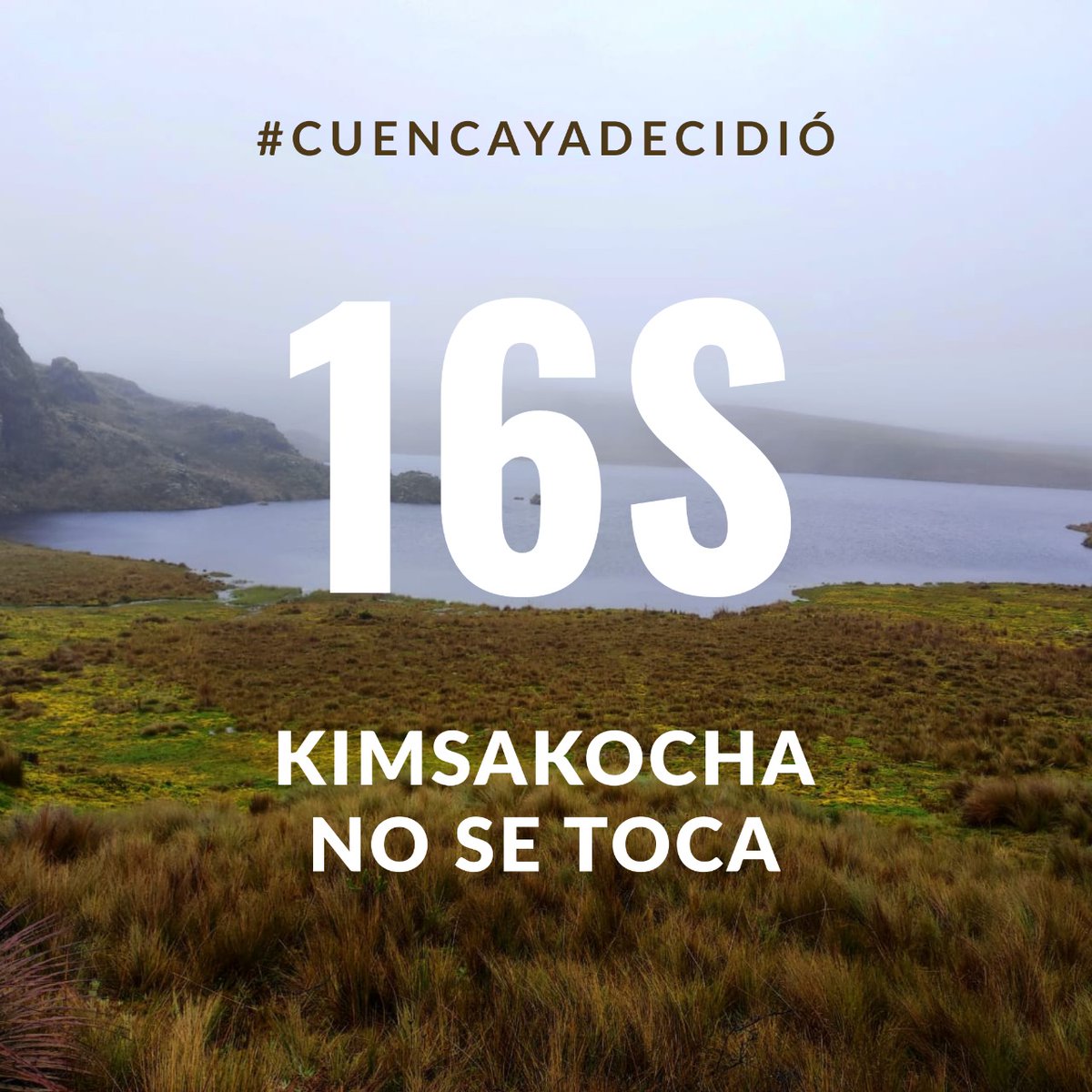 Nos vemos en 16. Unidos por la vida, el agua y la voluntad de Cuenca.