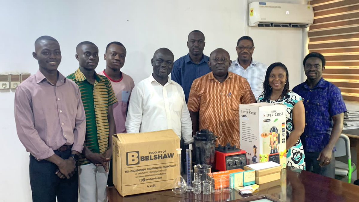 🟡⚫ PATSA-KNUST ⚫🟡

Proud moment for PATSA! 🎉 Led by our past President, we donated lab equipment to the Dept. of Wood Science &amp; Tech.

This reflects our commitment to bridging theory &amp; practice, fostering innovation, and leaving a legacy that empowers future students. 🌍📦