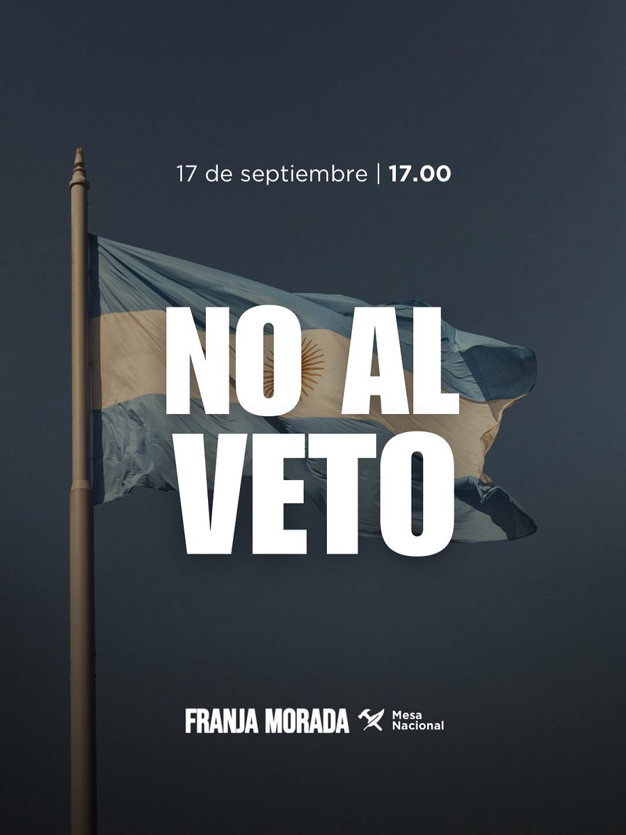Al Congreso de la Nación y en todos los rincones del país 🇦🇷

17 de septiembre 
17 horas