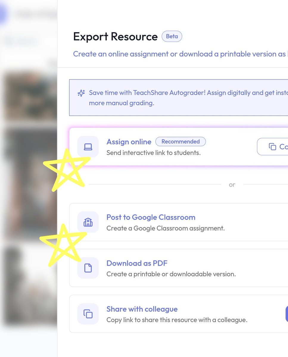 TeachShareAI's tweet image. Teacher bag mysteries: finding a half-graded stack of papers from weeks ago 😬 With TeachShare, assign online or post straight to Google Classroom—no papers left behind. #TeachShareAI #TeacherLife #Teachersof𝕏