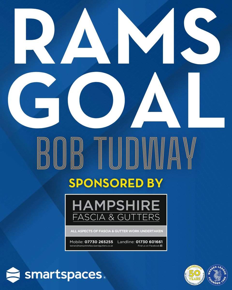 ⚽️ | 𝗚𝗢𝗔𝗟 𝗙𝗢𝗥 𝗧𝗛𝗘 𝗥𝗔𝗠𝗦

The Rams 2-0 Wincanton

A superb Kian Towse cross is put away by Bob Tudway.

#UpTheRams