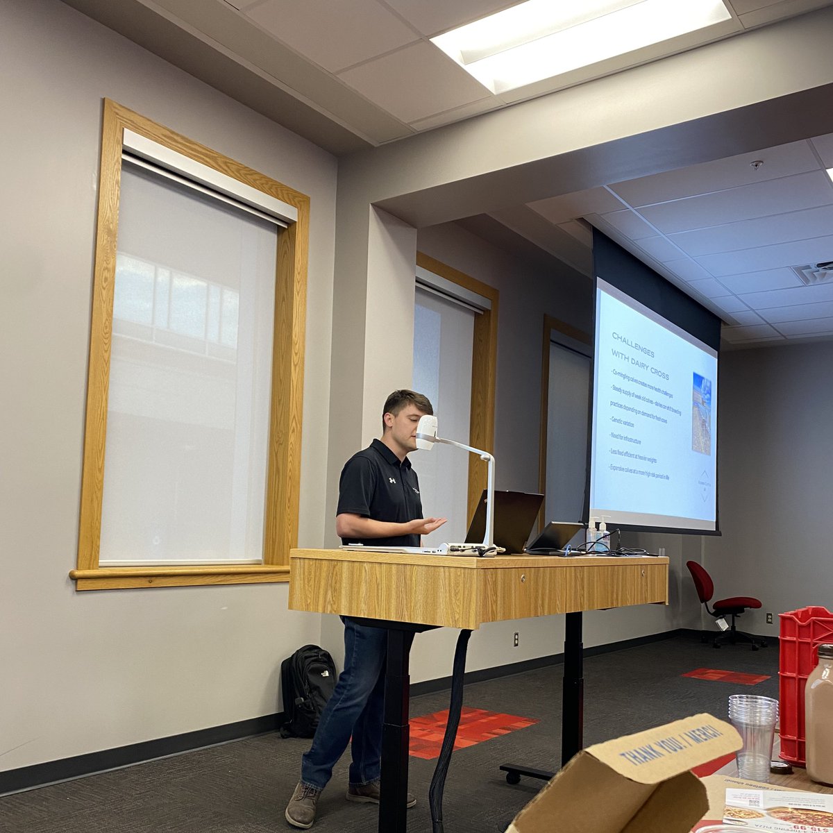 We had a great first meeting for the F25 Semester! Huge thanks to Joao Lovatti from <a href="/MapleviewAgri/">Mapleview Agri Ltd.</a> for coming out and chatting all things milk replacer, calf nutrition, and research! 🐄 🥛 🧪