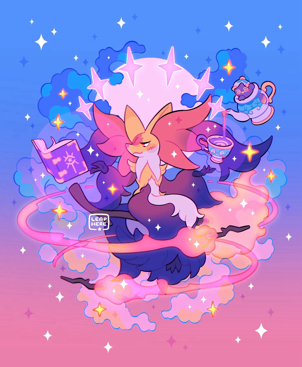 MegaDelphox casting a mega-spell on you! 🌟