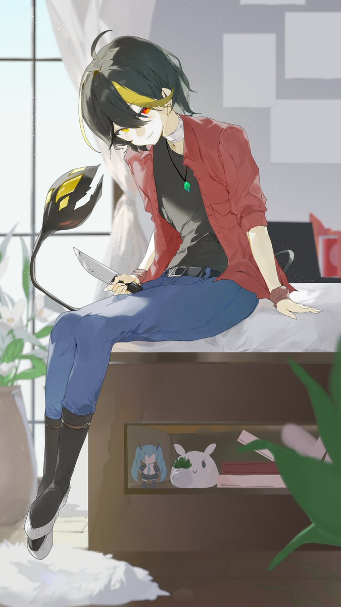 Commission work, got ghosted when i asked for the payment of this fullbody with extra background art commission 😭😭😭 
Client @/hoshi.mitsuu