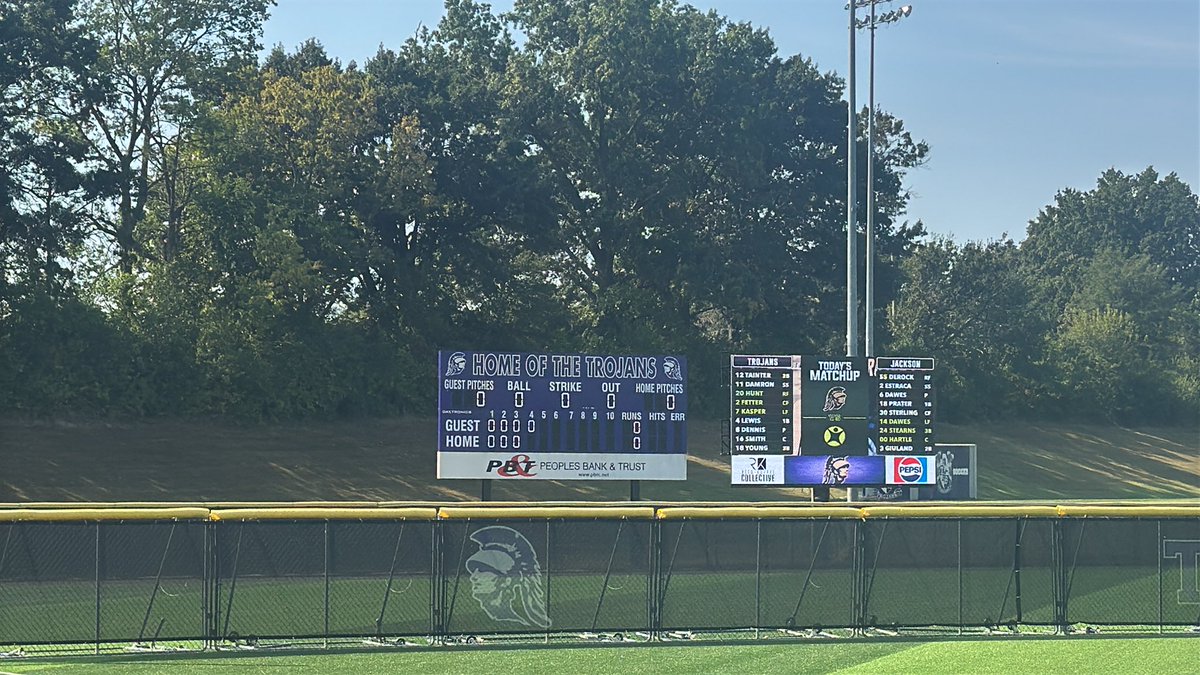 Brian Brown (@bbrowntbhs) on Twitter photo Dennis works out of a bases loaded jam in the 4th. Damron leads off for the Trojans in their half of the inning. Scoreless through 4 1/2. <a href="/TBHSSoftball/">Coach Richardson</a> Dennis works out of a bases loaded jam in the 4th. Damron leads off for the Trojans in their half of the inning. Scoreless through 4 1/2. <a href="/TBHSSoftball/">Coach Richardson</a>