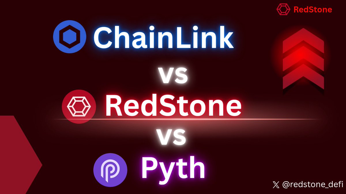 TrueGuardianX's tweet image. RedStone vs Chainlink vs Pyth:

We each have our reasons to claim one of them is the best oracle.

Some say Chainlink because it&apos;s basically the number 1 oracle right now in terms of institutional adoption &amp;amp; TVS

Some prefer Pyth for providing better options than Chainlink

But I…