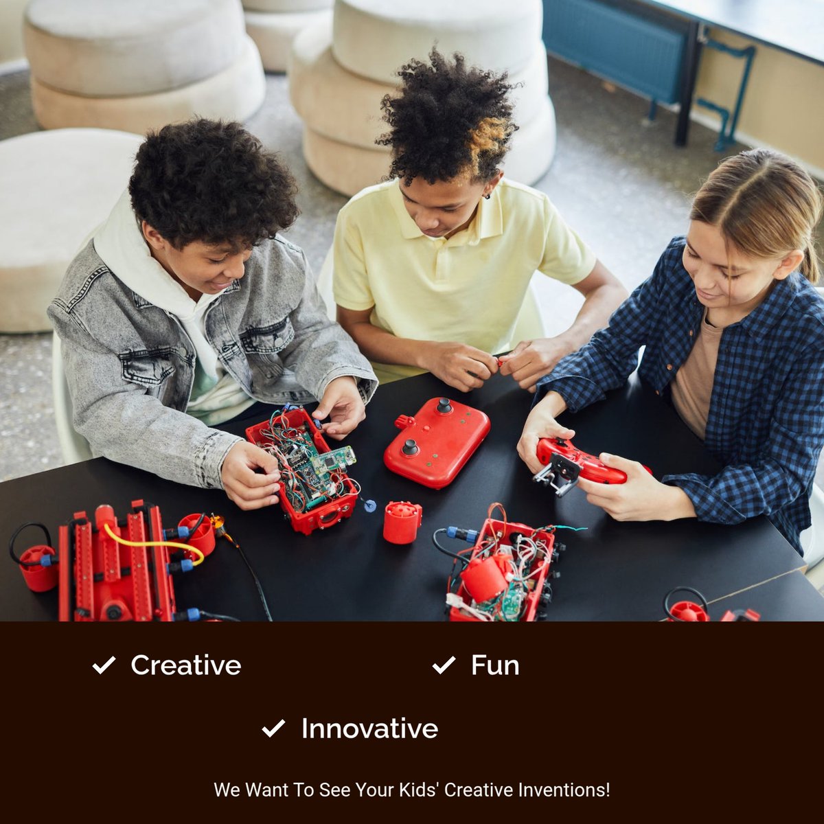 scratchrobots's tweet image. Share your children's amazing DIY robots with us! 🤖✨ Tag us for a chance to be featured! #KidsCreativity #DIYRobots
#ScratchRobots #RoboticsEducation #STEMForKids #LearnToCode #BuildRobots #HandsOnSTEM #KidInventors #FutureEngineers #DIYRobotics #AIForTeens
