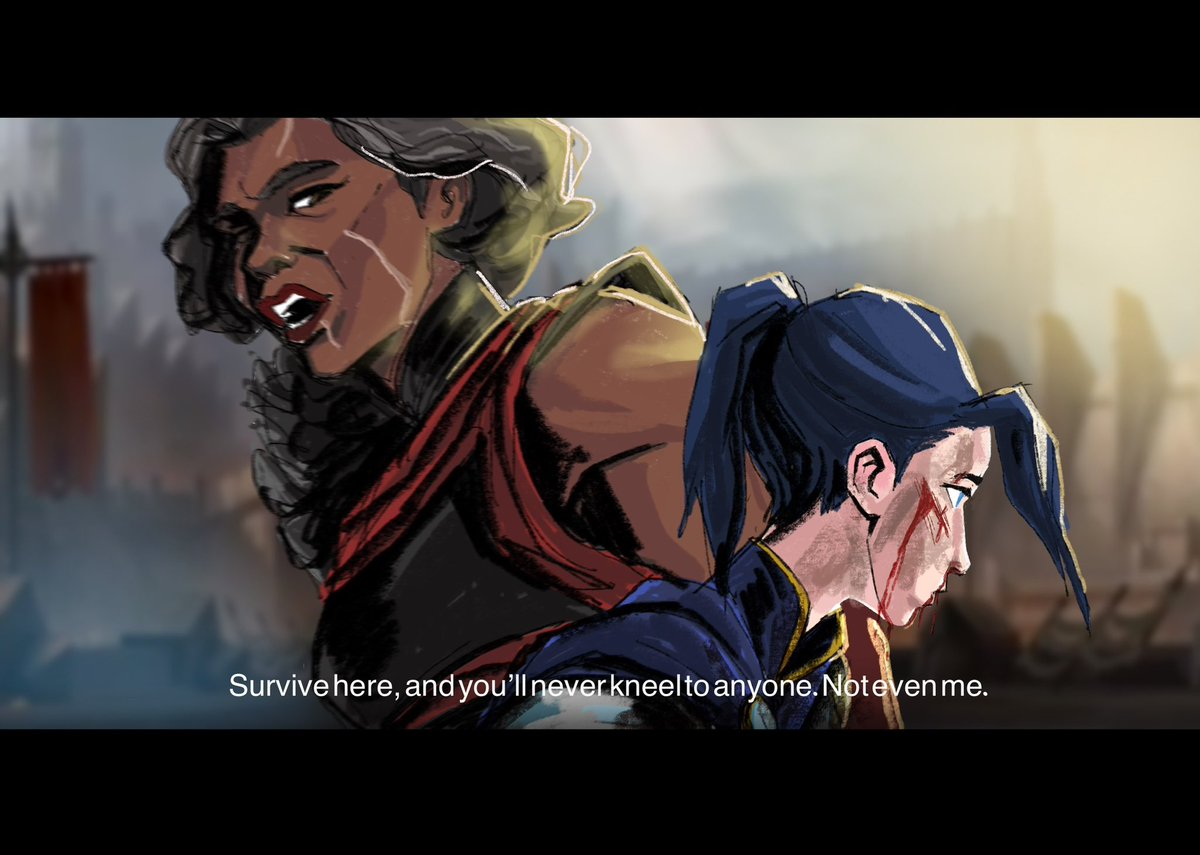 Prince x stablehand AU, we got Ambessa teaching little prince the Noxus way, Mel won’t be happy with Ambessa for suuure (I swear we gonna see Vi again soon!)