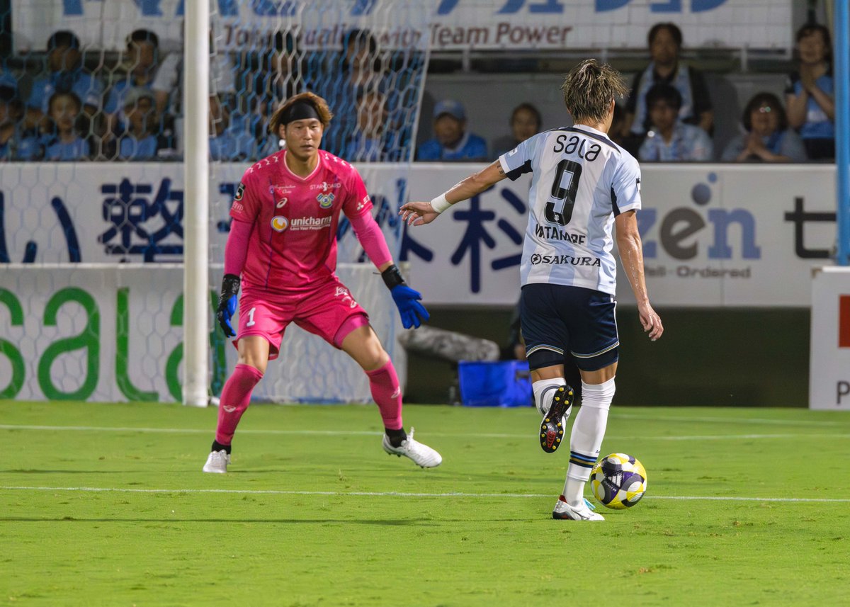 uminoie_blue's tweet image. #渡邉りょう  選手　背番号9 
#ジュビロ磐田 

前からの守備がミスを誘った
どこまでも追いかけた結果得られたゴール
渡邉選手らしいゴール

2025.09.13vsカターレ富山   
#jubilo