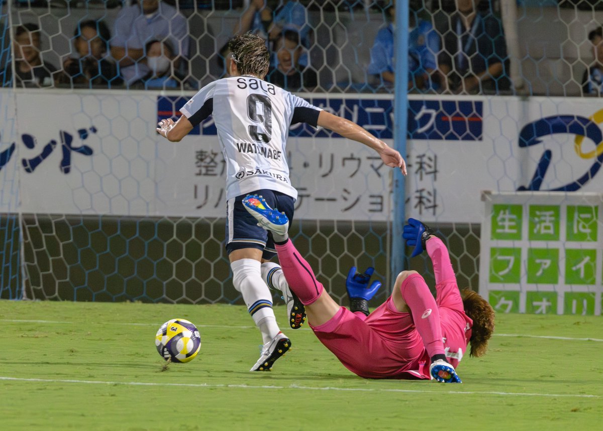 uminoie_blue's tweet image. #渡邉りょう  選手　背番号9 
#ジュビロ磐田 

前からの守備がミスを誘った
どこまでも追いかけた結果得られたゴール
渡邉選手らしいゴール

2025.09.13vsカターレ富山   
#jubilo
