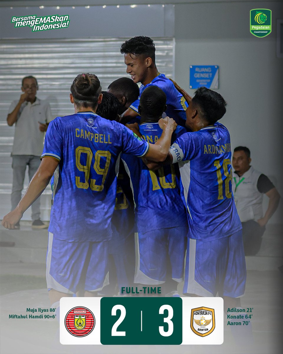 Liga2Match's tweet photo. Efektivitas jadi kunci kemenangan Adhyaksa Banten FC yang mendapat tekanan Laskar Rencong sepanjang laga.

#Gameweek1 #PegadaianChampionship https://t.co/fEoloO5uoC