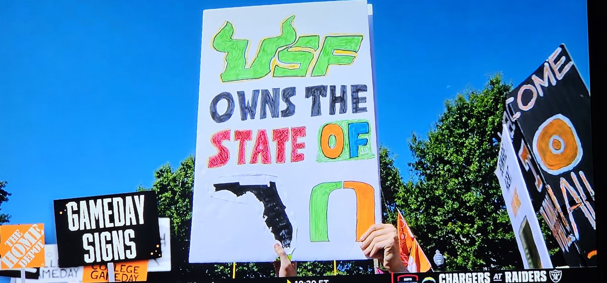 Go Bulls!!   Owns the state!
<a href="/RudiFL22/">RudiFL</a> <a href="/RandyR358/">Randy</a> <a href="/Mike1625/">Mike Stuben</a> <a href="/NancyCarrow/">Nancy Carrow</a> <a href="/CanesFootball/">Miami Hurricanes Football</a> <a href="/USFFootball/">USF Football</a> <a href="/Barstool_USF/">#18 Barstool USF</a> #BullsNation