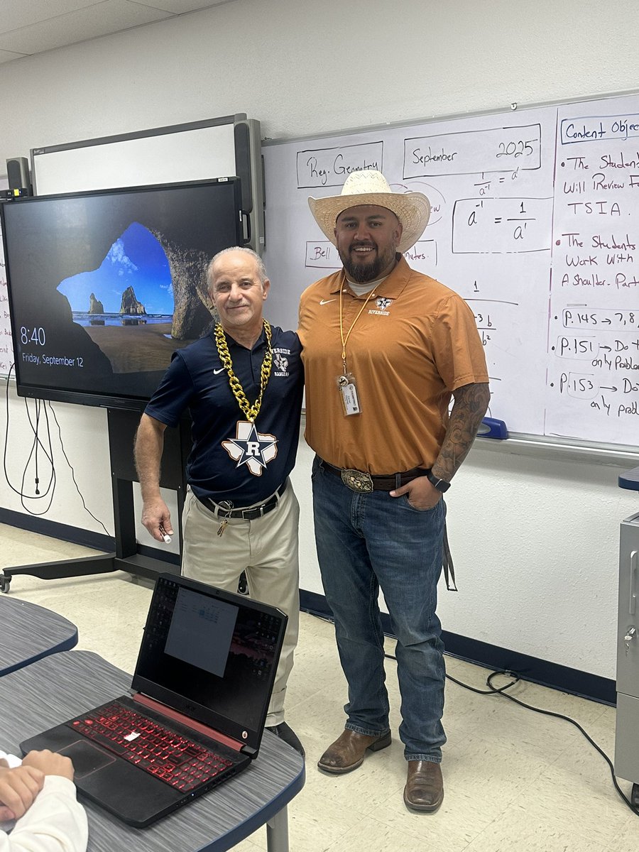 Matthew255s's tweet photo. Week 3 TOW! (Teacher of the Week) Mr. Nashat Ahmad! He’s a legend in the halls and in the classroom! Riverside is lucky to have you! https://t.co/T5TTyNTKH0