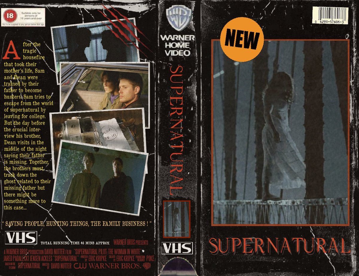 reposting my VHS cover design for the pilot episode which aired 20 years ago today... happy #supernatural20